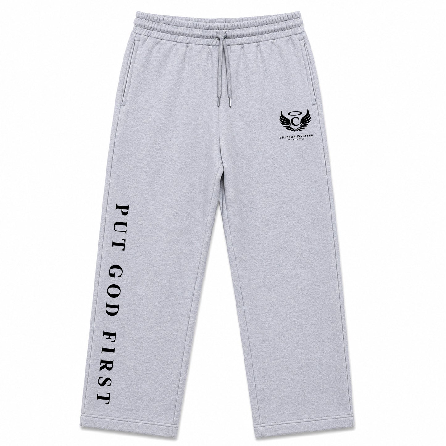 Grey Sweatpants - Put God First