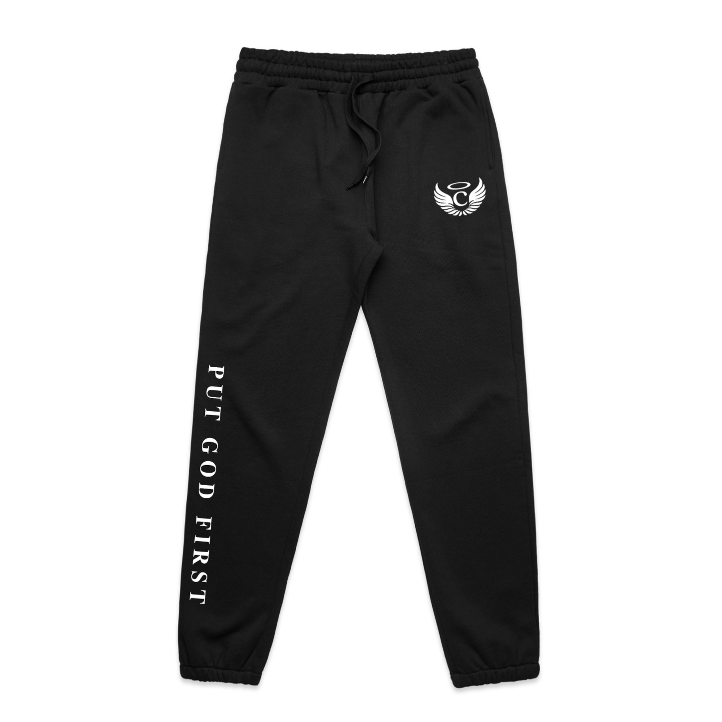Put God First Sweatsuit Black - Sweatpants