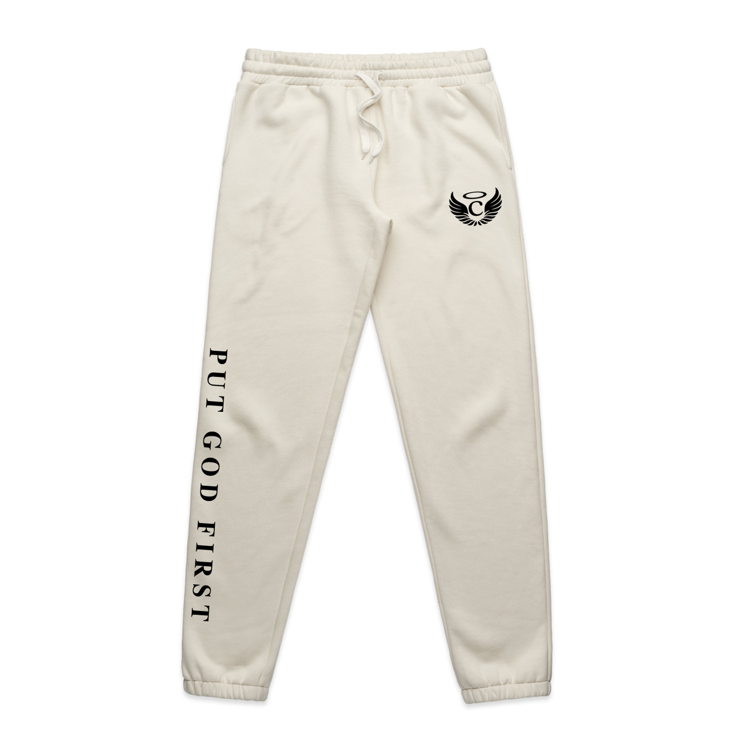 Put God First Sweatsuit Cream - Sweatpants
