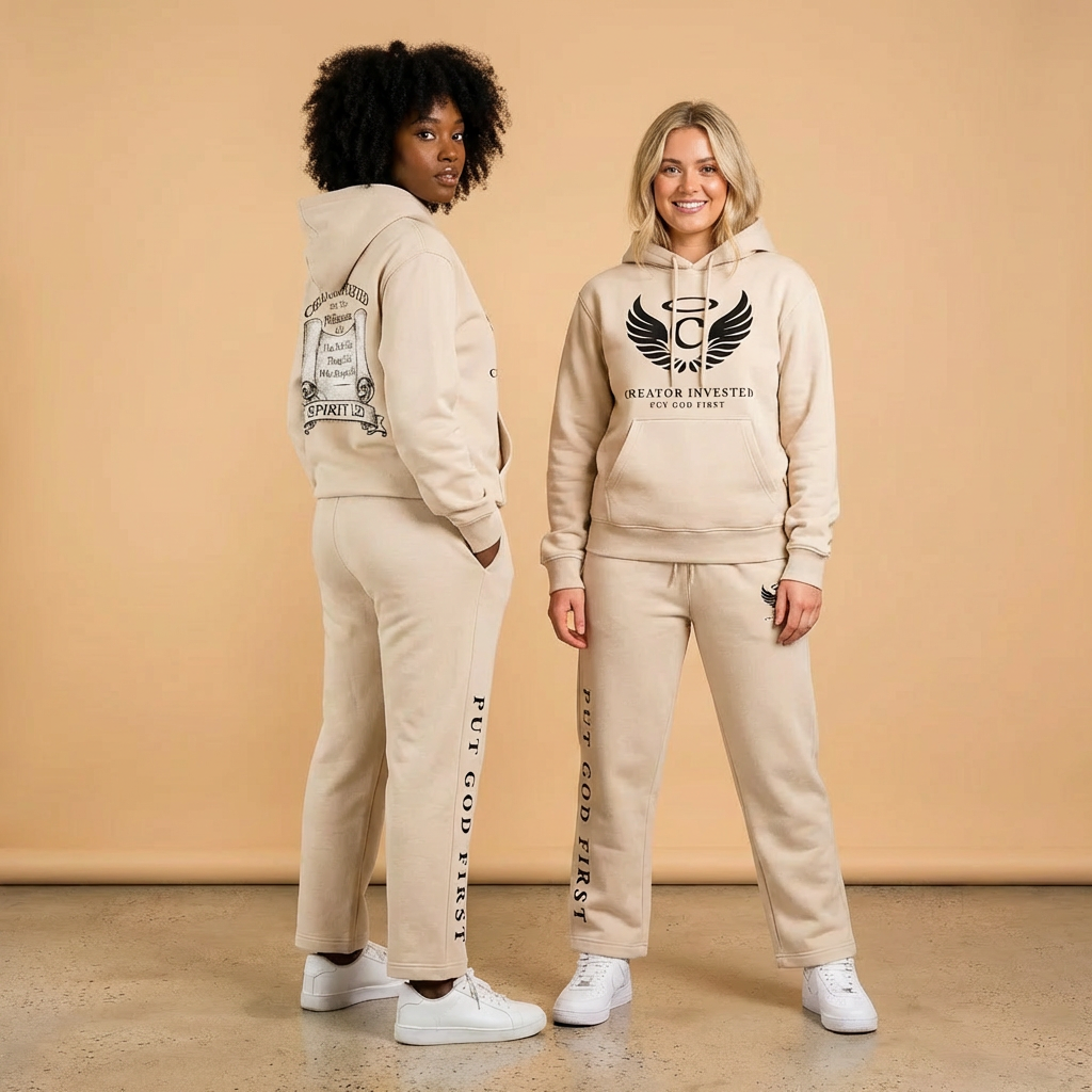 Creator Invested Scroll Sweatsuit Dust - Lifestyle