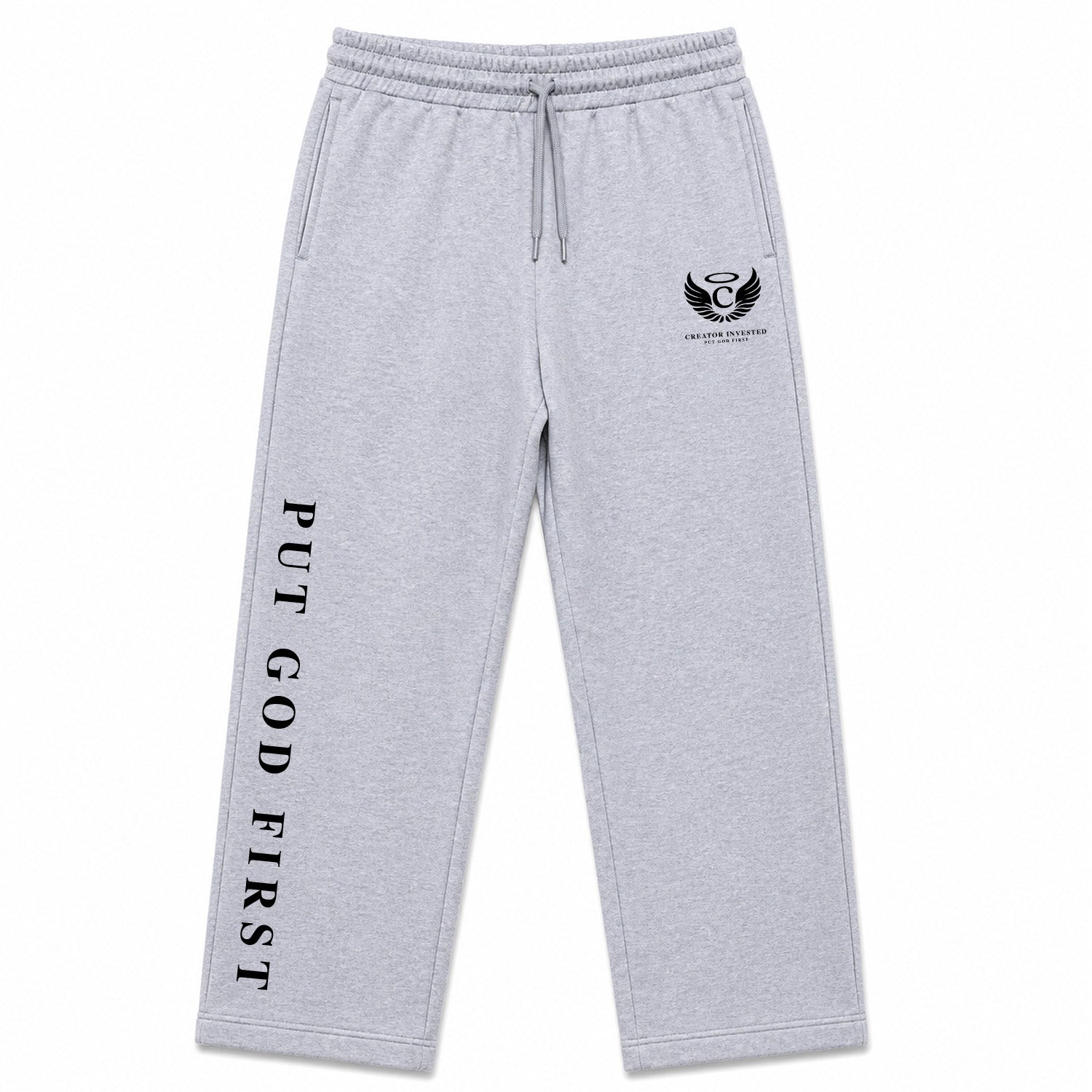 Grey Sweatpants - Put God First