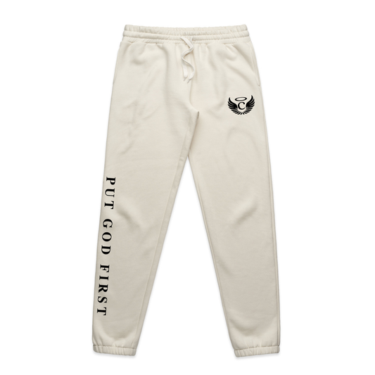Put God First Sweatpants Cream