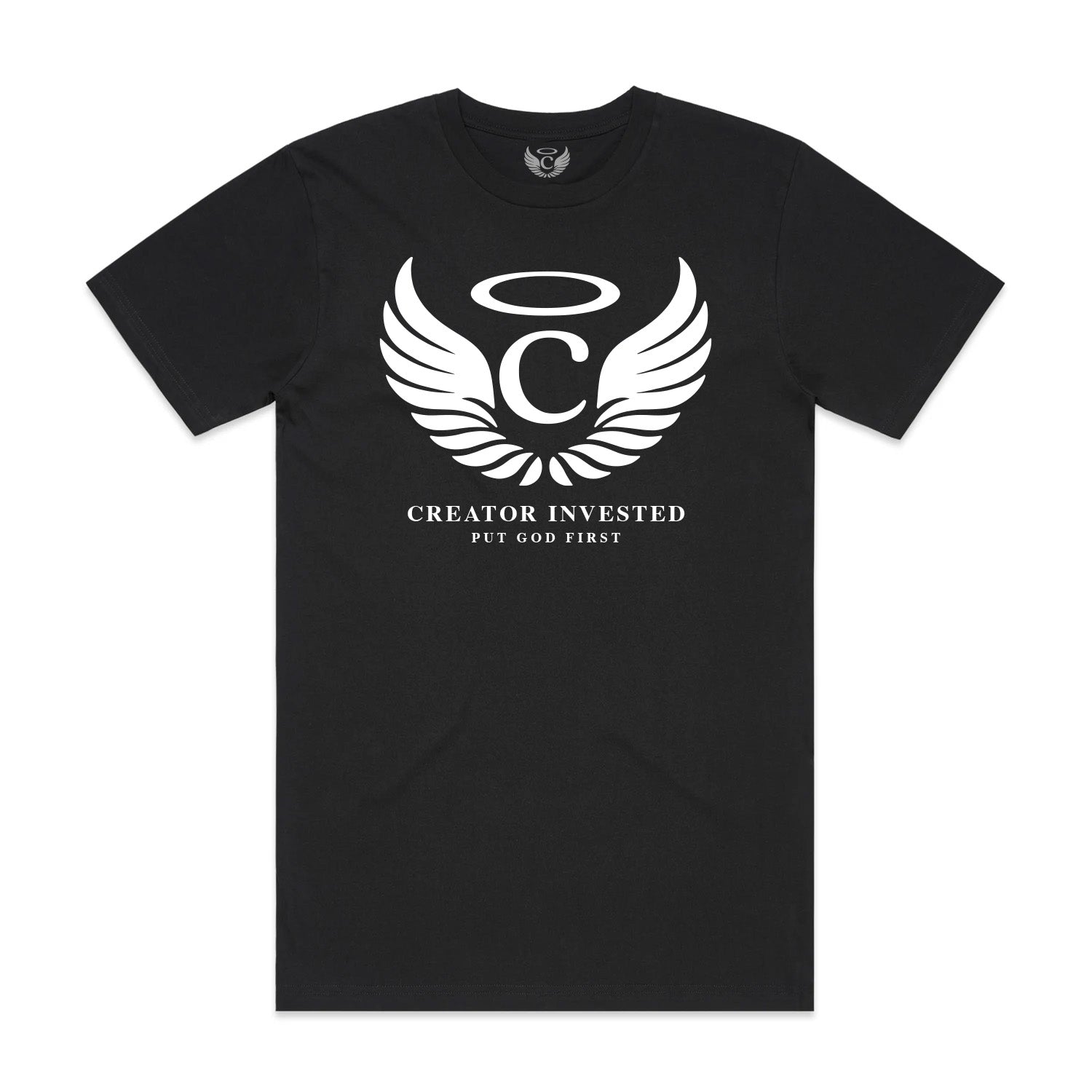 Creator Invested Logo Tee - Black