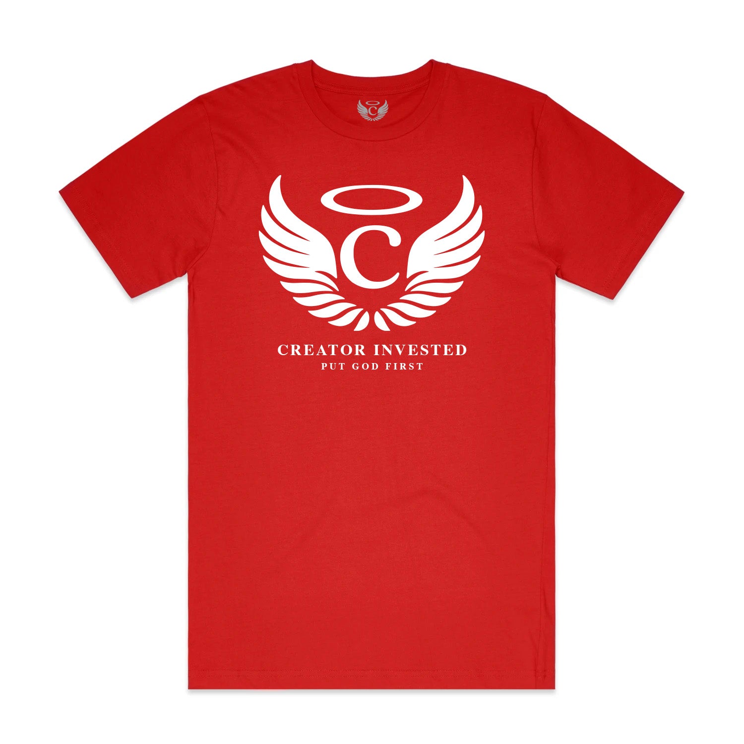 Creator Invested Logo Tee - Red
