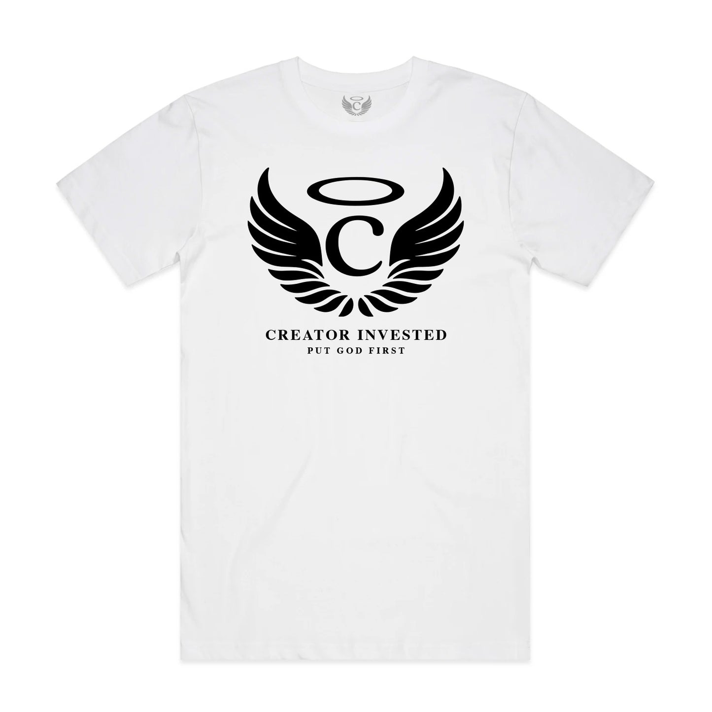 Creator Invested Logo Tee - White