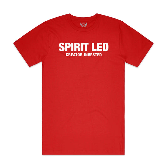 Spirit Led Tee Red